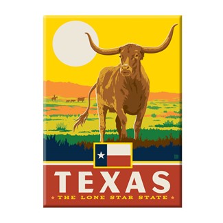 TX State Pride Magnet | Metal Magnet
