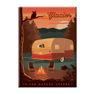 Glacier NP Nature Lovers Magnet | Metal Magnet