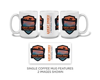 GSM NP Bear Crossing Emblem Mug | themed mugs