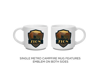 Zion NP Angels Landing Emblem Metro Mug | Tourist Courts