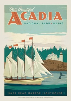 Acadia NP Bass Harbor Head Postcard