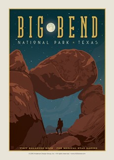 Big Bend NP Balanced Rock | Postcard