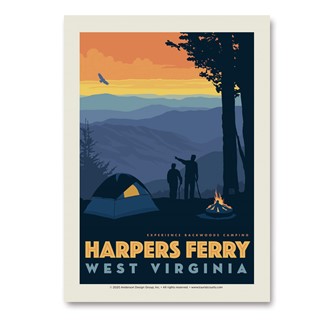 Harpers Ferry WV" Vert Sticker | Made in the USA