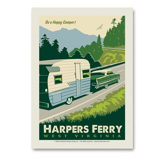Harpers Ferry WV" Vert Sticker | Made in the USA