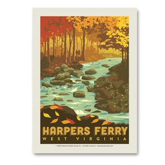Harpers Ferry WV Vert Sticker | Made in the USA