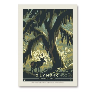 Olympic NP Deep in the Forest Vert Sticker | Made in the USA