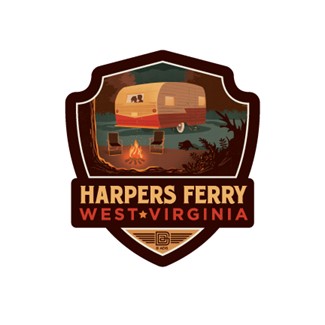 "Harpers Ferry WV" Emblem Sticker | American Made