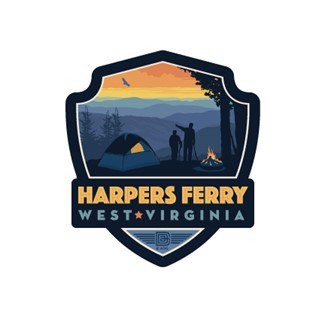 "Harpers Ferry WV" Emblem Sticker | American Made