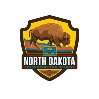 ND State Pride Emblem Sticker | Emblem Sticker