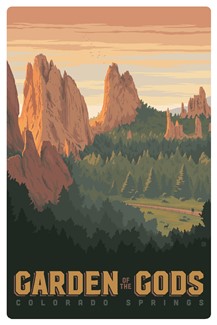 Garden of the Gods CO Magnetic PC | themed magnet postcard
