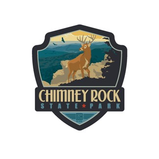 Chimney Rock State Park Emblem Magnet | Made in the USA