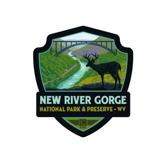 New River Gorge NP & Preserve Emblem Sticker | American Made