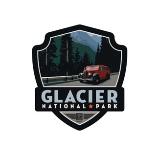 Glacier NP Going to the Sun Road Emblem Sticker | American Made