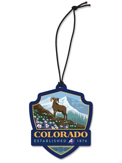 Columbine CO Emblem Wooden Ornament | American Made