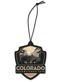 CO Bears Emblem Wooden Ornament | American Made