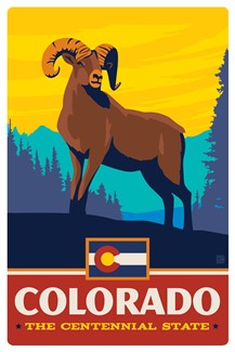 CO State Pride Magnetic PC | themed magnet postcard
