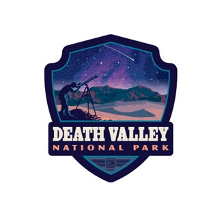 Death Valley NP Star Gazing Emblem Sticker