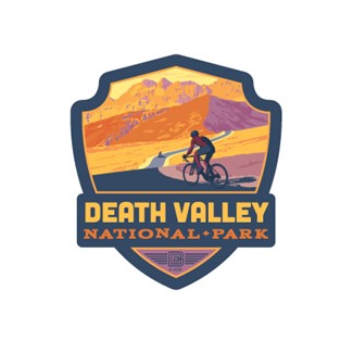 Death Valley NP Biking Emblem Sticker | American Made