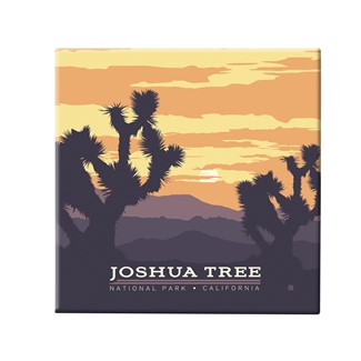 Joshua Tree NP Square Magnet | Metal Magnet