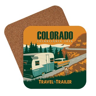 Travel by Trailer CO Coaster | American made coaster
