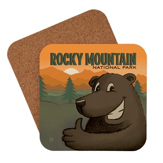 RMNP Cartoon Bear Coaster | American Made Coaster