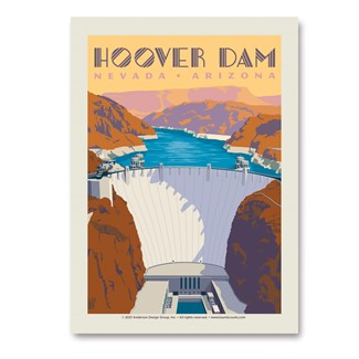 Hoover Dam Vert Sticker