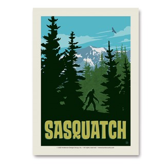 Sasquatch Skyline | Vertical Sticker