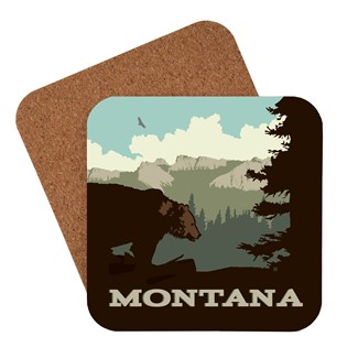Montana Bear Coaster | American Made Coaster