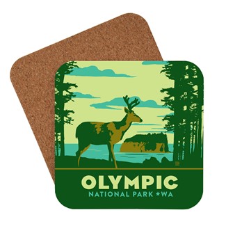 Olympic National Park Emblem Coaster | American Made Coaster