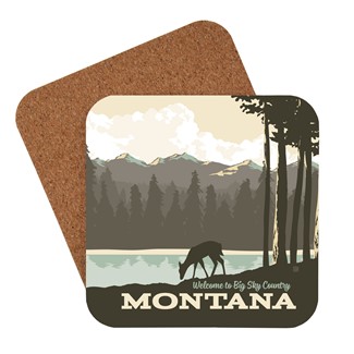 Montana Welcome to Big Sky Country Coaster | American made coaster