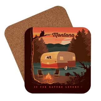 Montana Camping Coaster | American made coaster