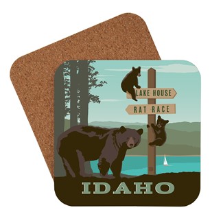 Idaho Bear Family Coaster | American made coaster