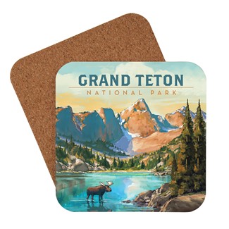 Grand Teton National Park Moose Coaster | American Made Coaster