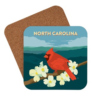 North Carolina Cardinal Coaster | American Made Coaster