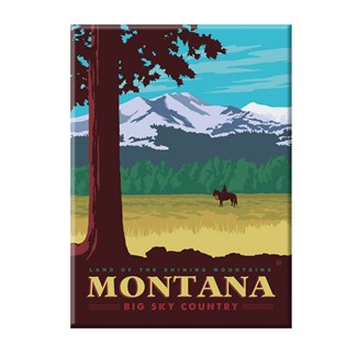 Montana Horseback Magnet | American Made Magnet
