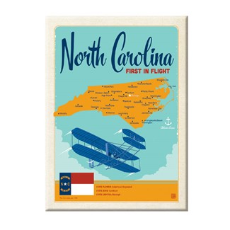 North Carolina Map Magnet | American Made Magnet