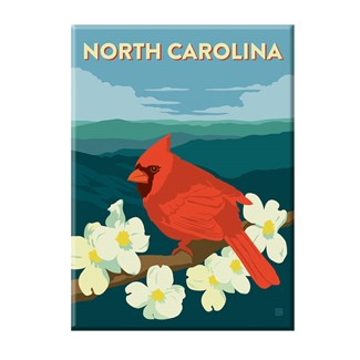 North Carolina Cardinal Magnet | American Made Magnet