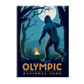 Olympic National Park Bigfoot Magnet | American Made Magnet