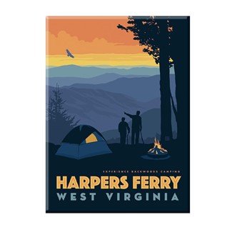 Harpers Ferry West Virginia Camping Magnet | National Park themed magnets