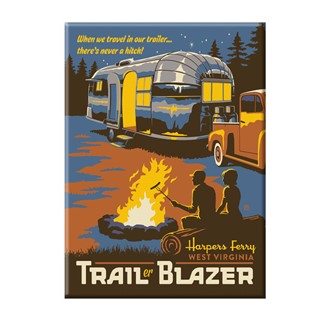 Harpers Ferry West Virginia Camp Fire Magnet | National Park themed magnets