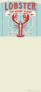 Lobster Maine Event List Pad