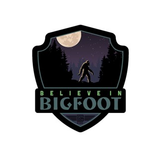 Believe in Bigfoot Emblem Sticker | Made in the USA