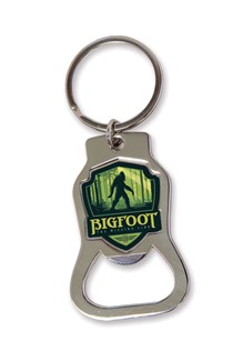 Bigfoot Emblem Bottle Opener Key Ring | American Made