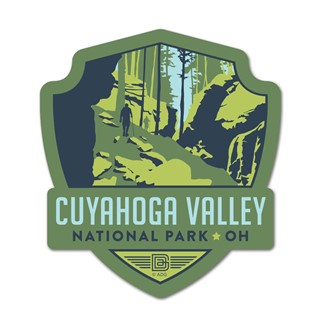 Cuyahoga Valley National Park Emblem Wooden Magnet | American Made
