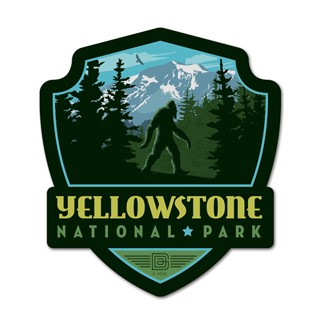 Yellowstone National Park Emblem Wooden Magnet | American Made