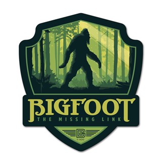 Bigfoot Emblem Wooden Magnet | American Made