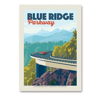 Blue Ridge Parkway Linn Cove Viaduct Vert Sticker | Vertical Sticker