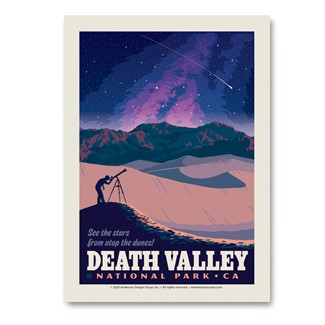 Death Valley National Park Star Gazing Vert Sticker | Vertical Sticker