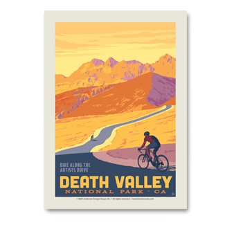 Death Valley National Park Biking Vert Sticker | Vertical Sticker