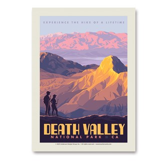 Death Valley NP Hottest Place on Earth Brown Vert Sticker | Vertical Sticker